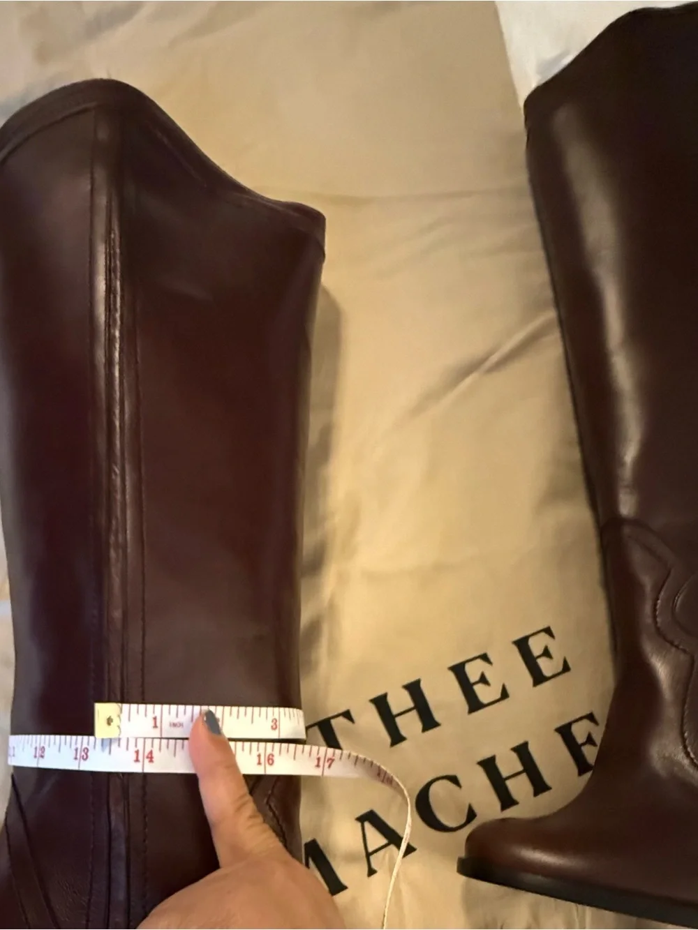 Dorothee Schumacher NWOB Women's Over-the-Knee Leather Boots in dark deep Brown